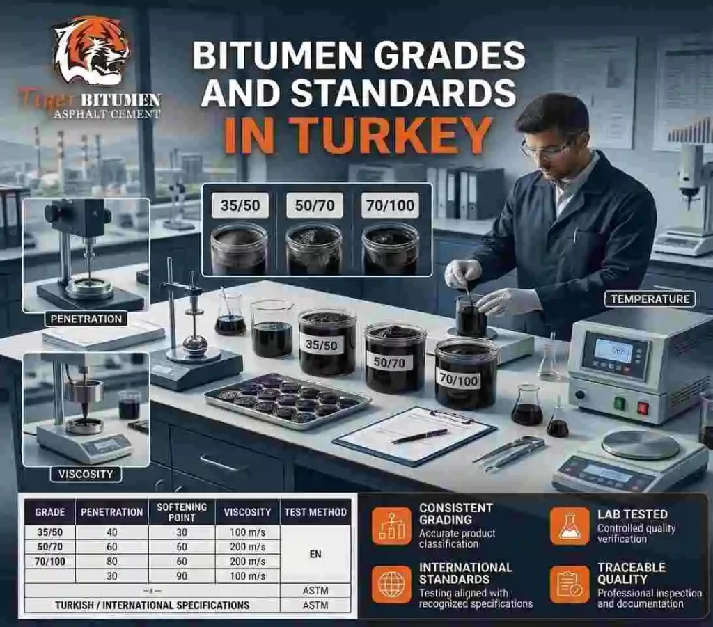 Bitumen Grades and Standards in Turkey