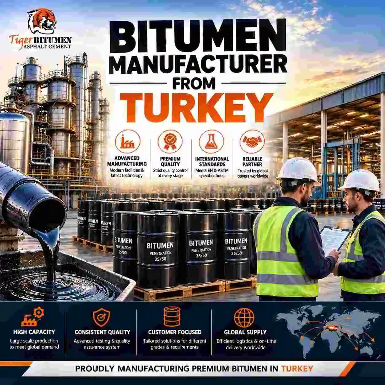 Bitumen Manufacturer from Turkey