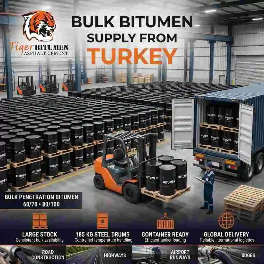 Bulk Bitumen Supply from Turkey