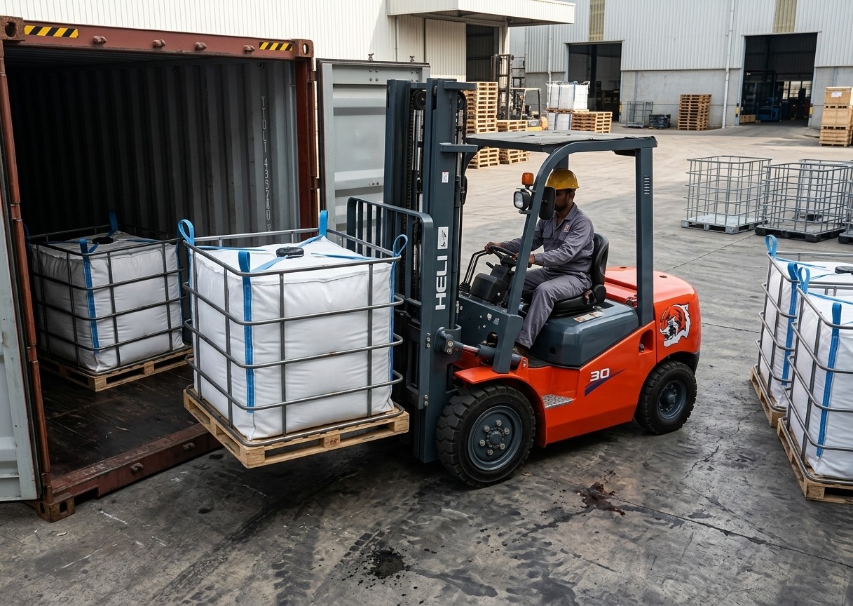 how bitumen bags are packed and loaded