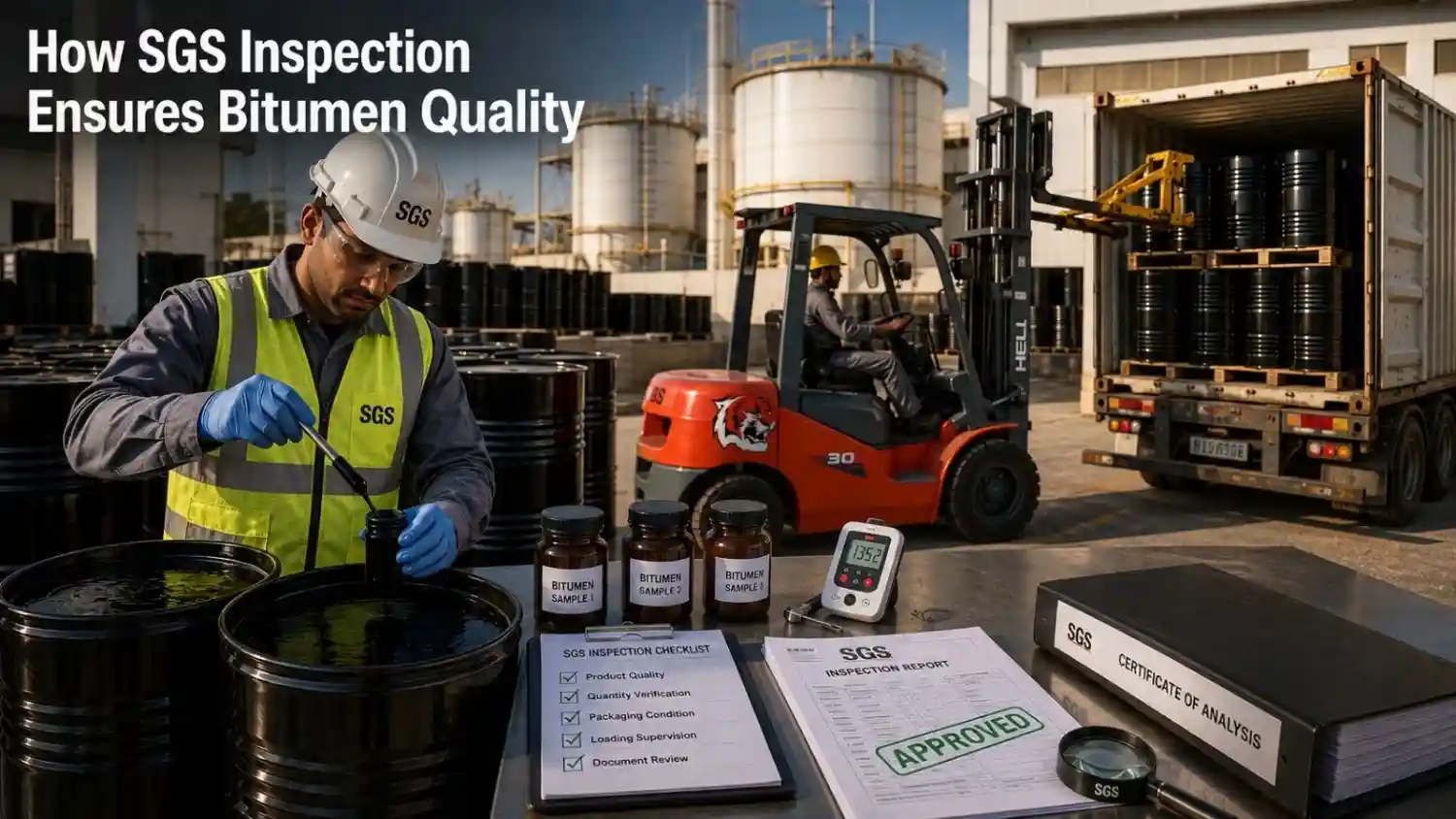 How SGS Inspection Ensures Bitumen Quality