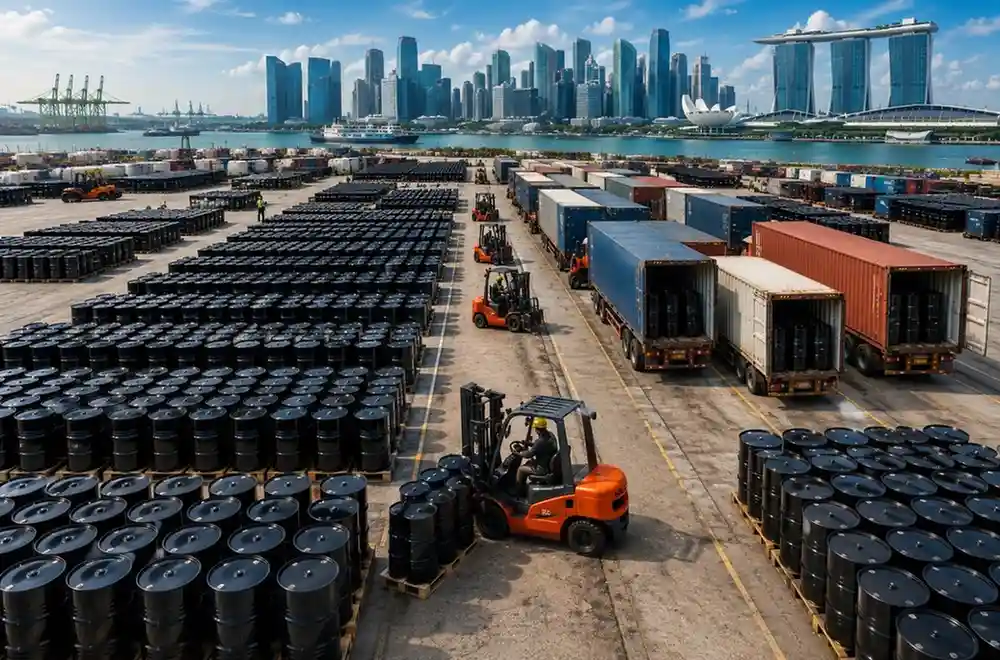 Singapore port bitumen supply