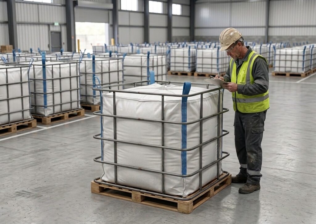 how to handle and store bagged bitumen safely