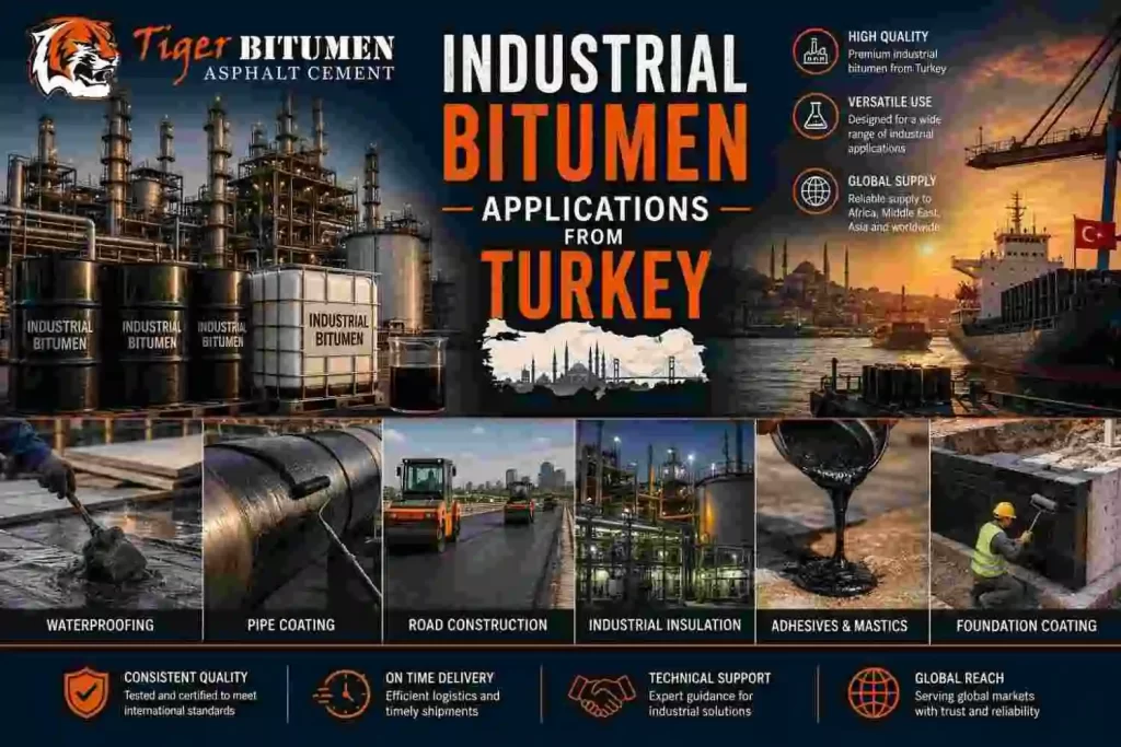 Industrial Bitumen Applications from Turkey