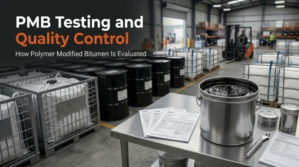 PMB testing and quality control in a polymer modified bitumen laboratory