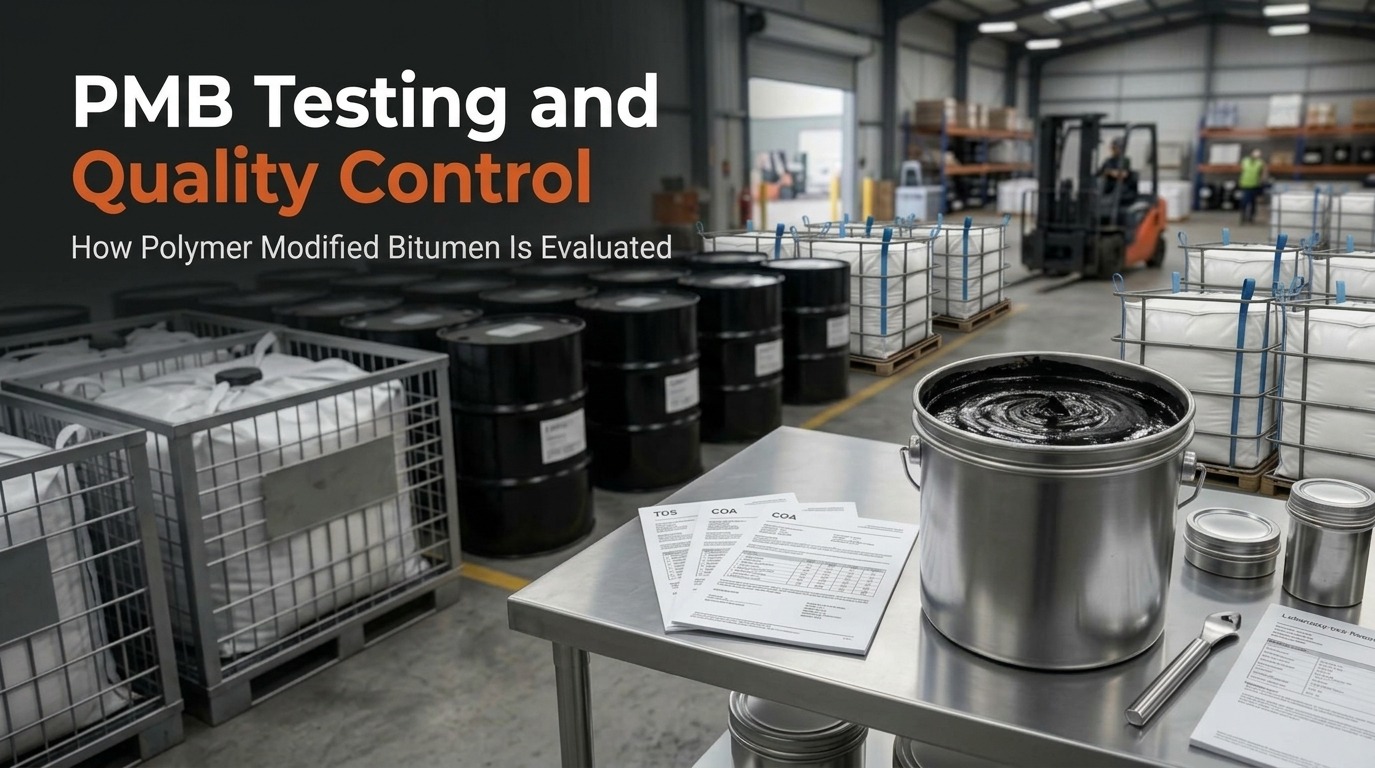 PMB testing and quality control in a polymer modified bitumen laboratory