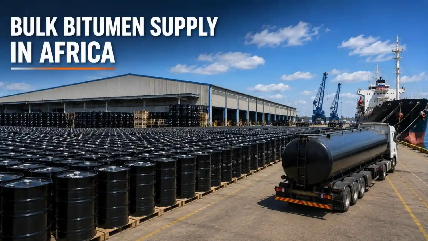 Bulk Bitumen Supply in Africa – High-Volume Bitumen Logistics and Infrastructure Solutions