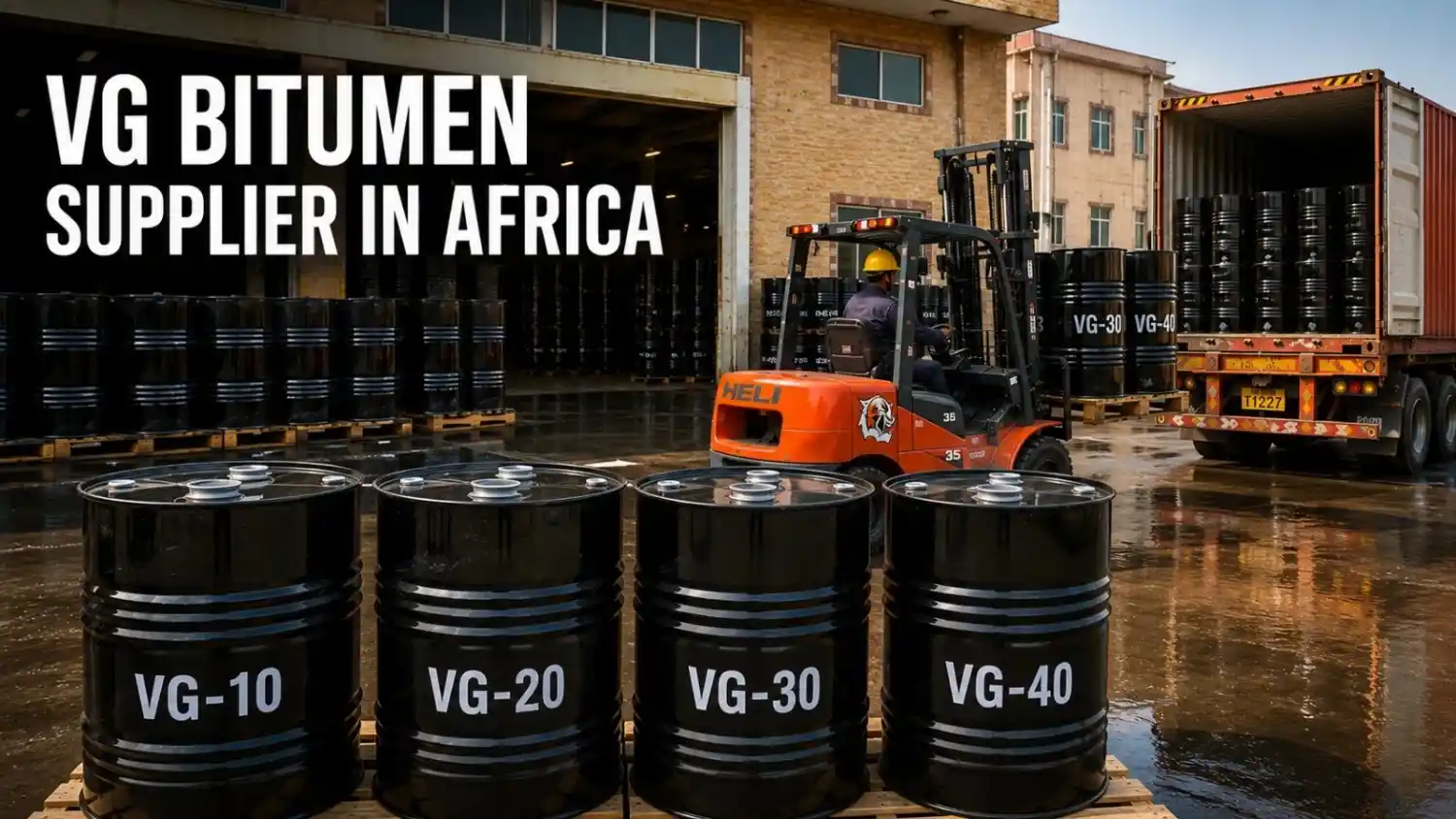 VG Bitumen Supplier in Africa – Premium Viscosity Grade Bitumen Exporter
